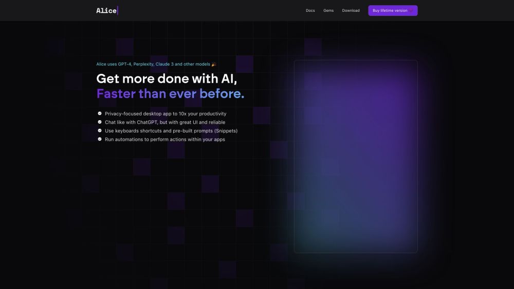 Alice - Your Personal AI Assistant App