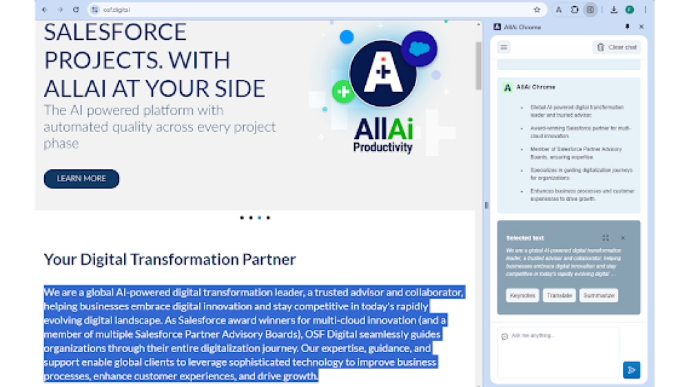 AllAi Chrome - Chrome Extension