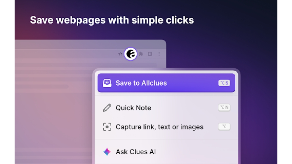 Allclues - Chrome Extension