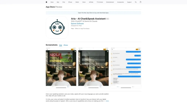Aria - AI Chat&Speak Assistant