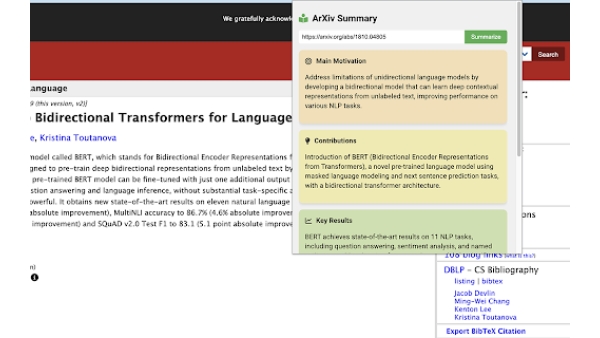 ArXiv Insight - Chrome Extension