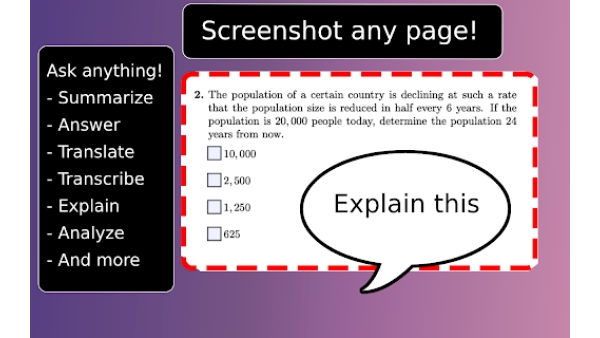 Ask Screenshot - Chrome Extension