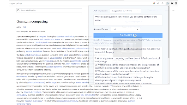 AskChatGPT - Chrome Extension