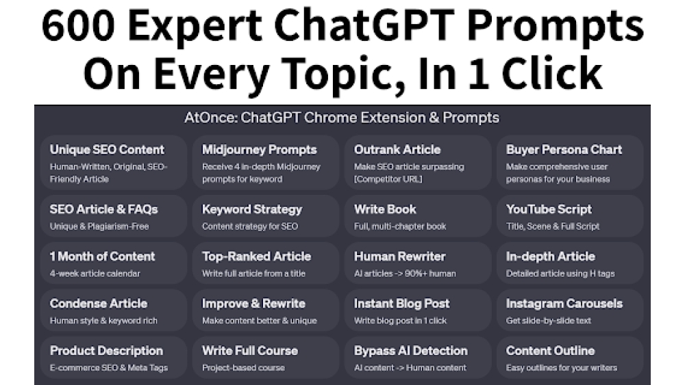 AtOnce - Chrome Extension