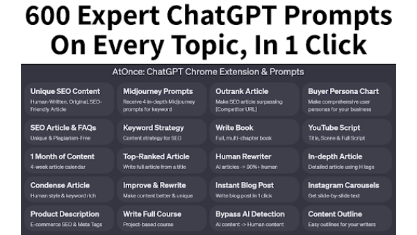 AtOnce - Chrome Extension