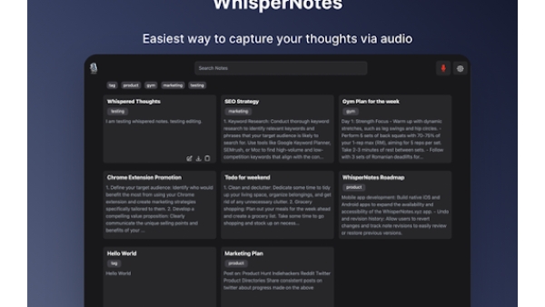 Audio Note Taking App - Chrome Extension