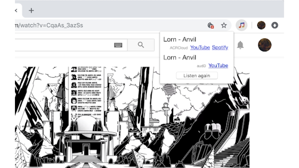 Audio Recognition Services - Chrome Extension
