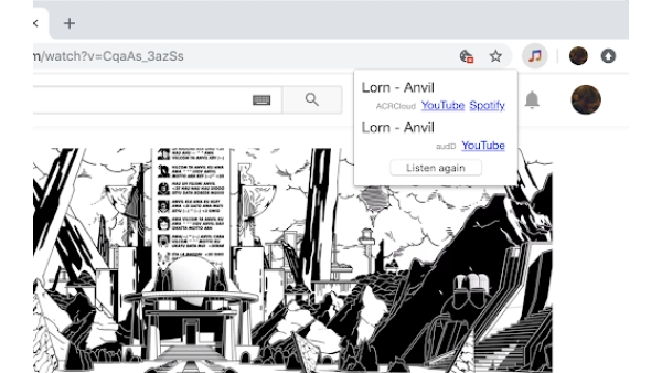 Audio Recognition Services - Chrome Extension