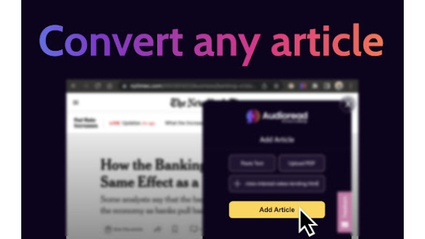 Audioread - Chrome Extension