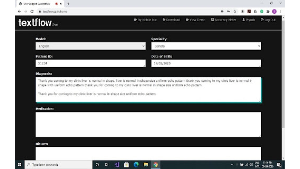 Augnito Plugin - Chrome Extension
