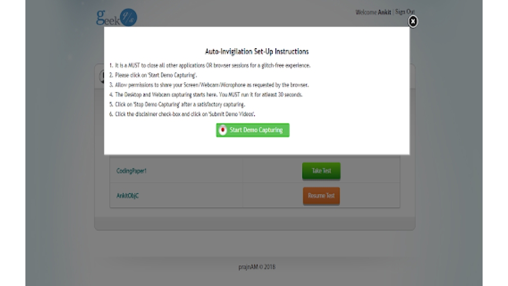 Auto Invigilation Extension - Chrome Extension