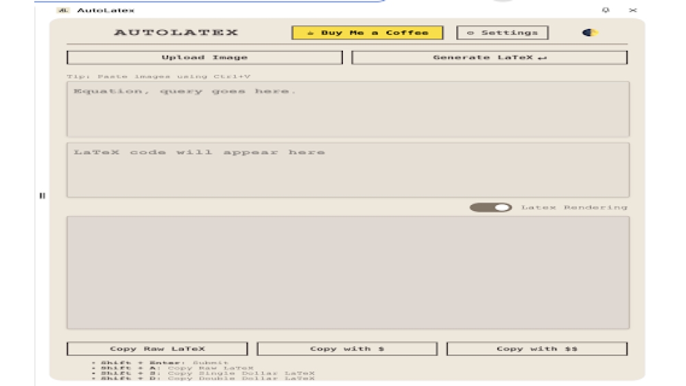 AutoLatex - Chrome Extension