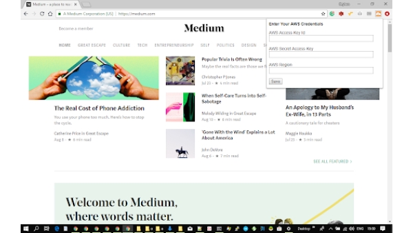 AWS AI Services - Chrome Extension
