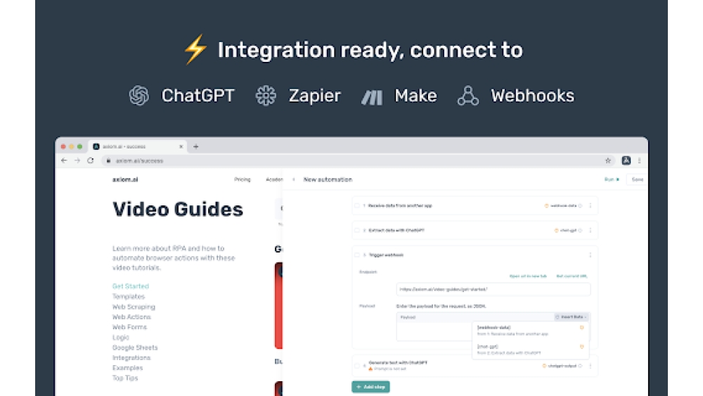 Axiom - Chrome Extension