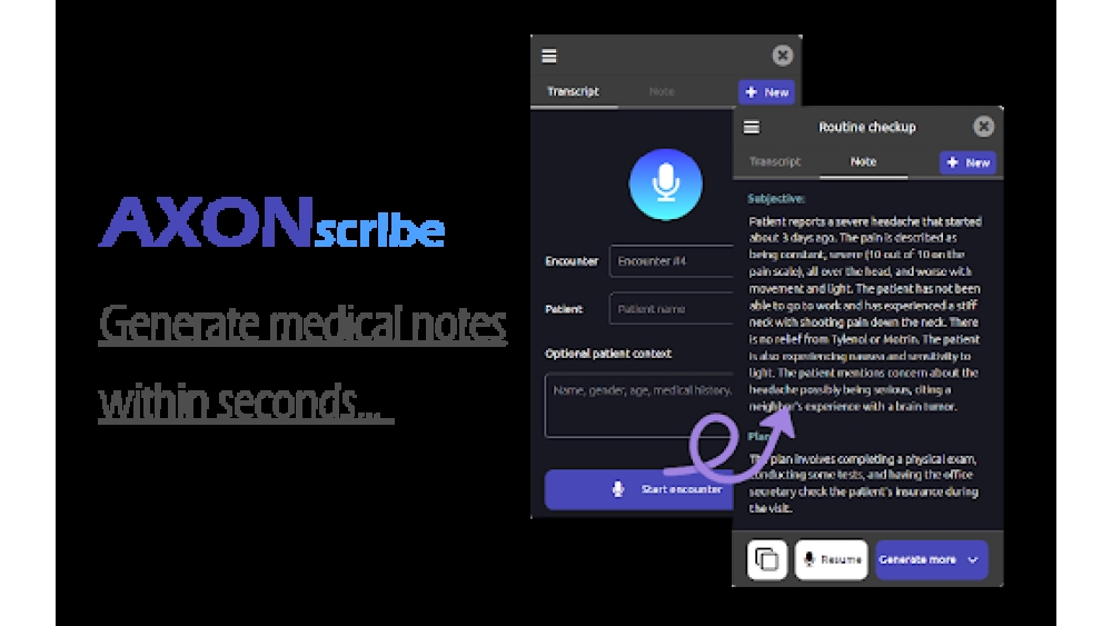 AXONscribe - Chrome Extension