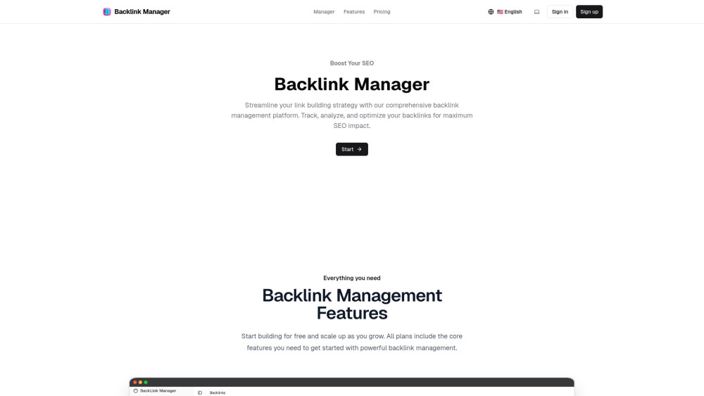 Backlink Manager