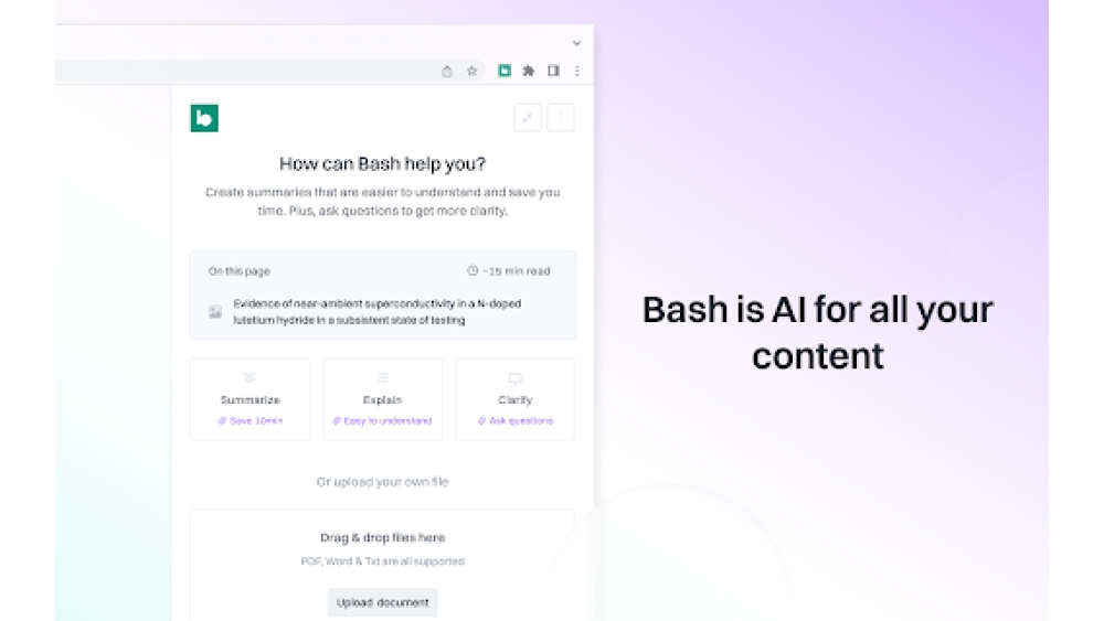 Bash - Chrome Extension