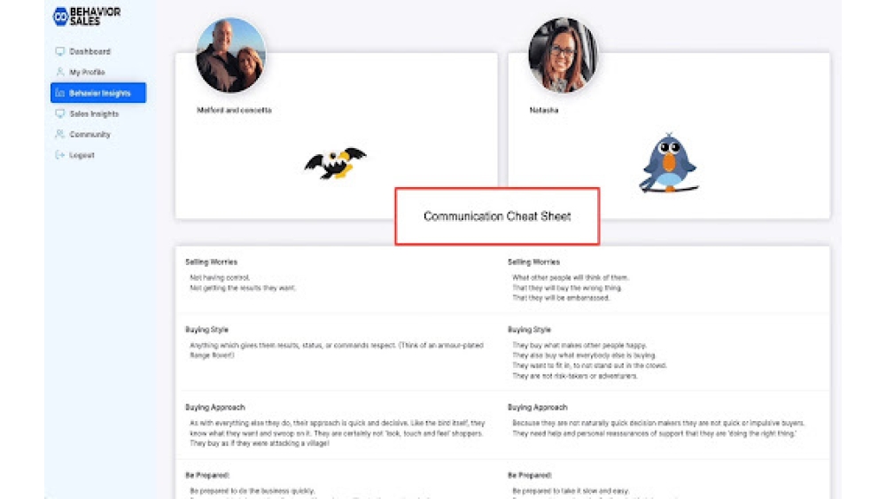 Behavior Sales - Chrome Extension