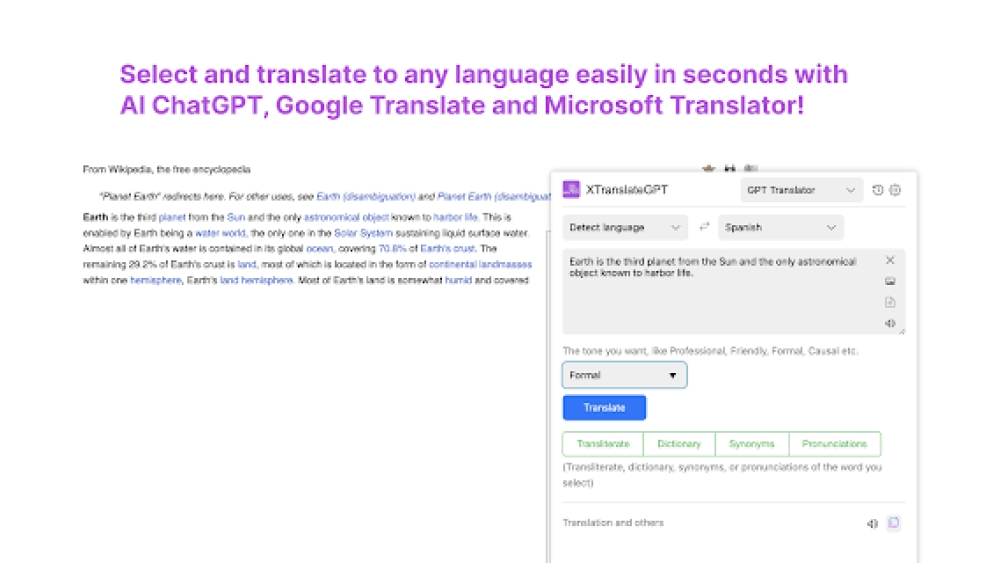 Best Translator - Chrome Extension