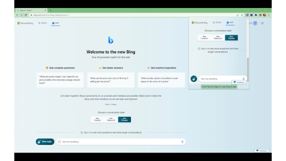 Bing AI Anywhere - GPT 4 - Chrome Extension