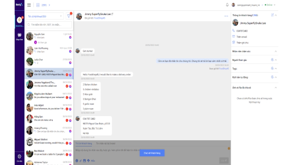 Bizfly Chatbot AI - Chrome Extension