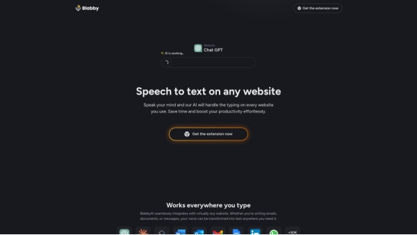 BlabbyAI Speech to text