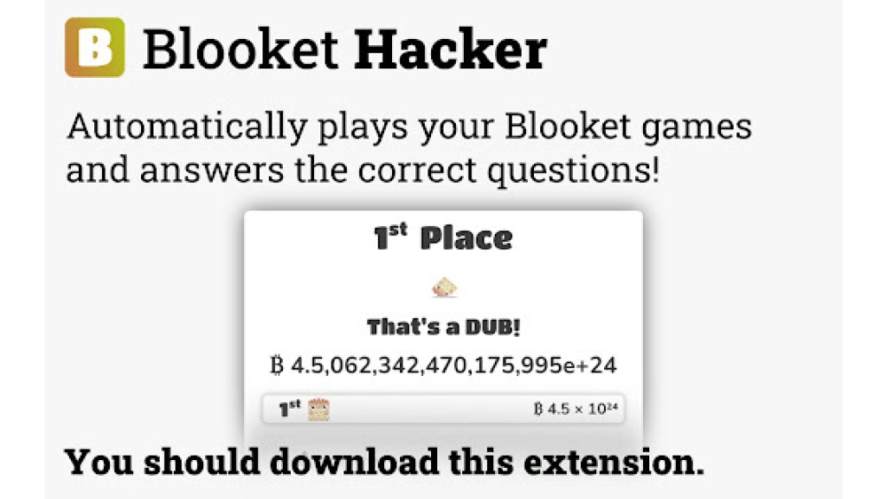 Blooket Hacker - Chrome Extension