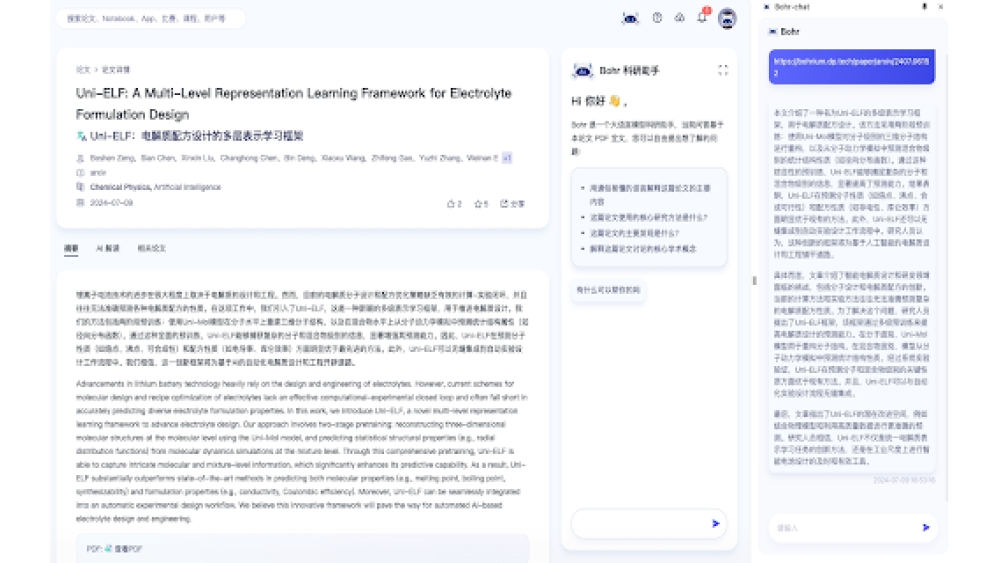 Bohr Chat - Chrome Extension