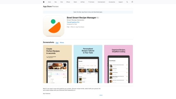 Bowl Smart Recipe Manager