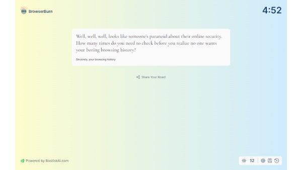 BrowserBurn - Chrome Extension