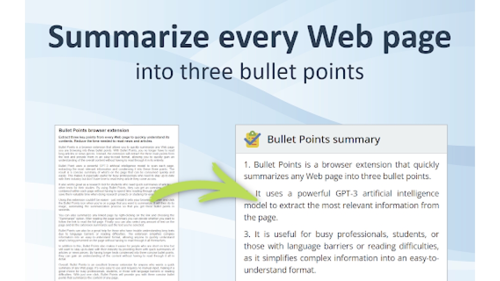 Bullet Points - Chrome Extension