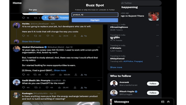 Buzz Spot - Chrome Extension