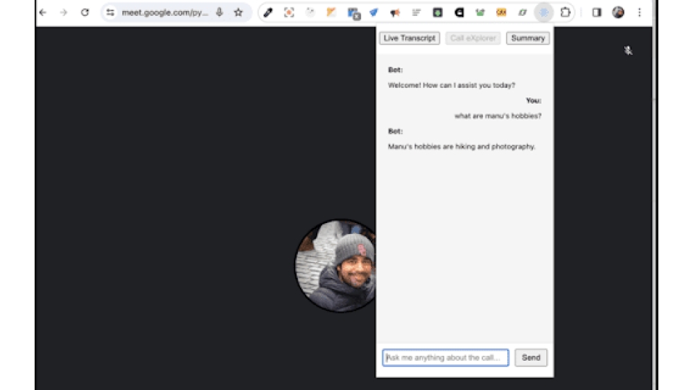 Call eXplorer - Chrome Extension