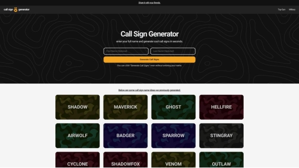 Call Sign Generator