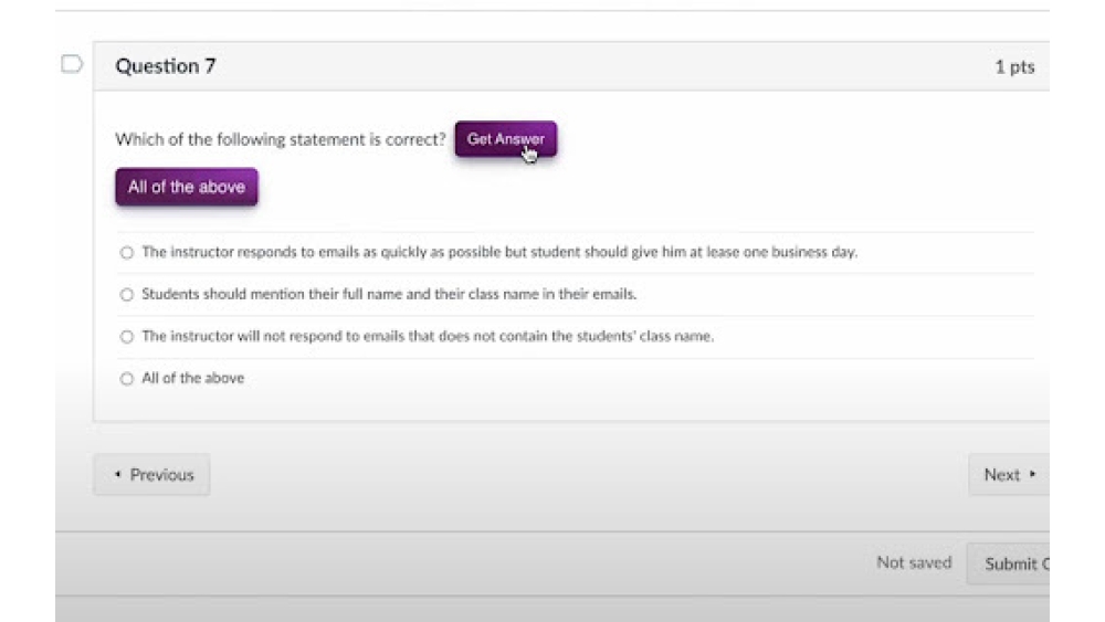 Canvas Quiz Answer Tool - Chrome Extension