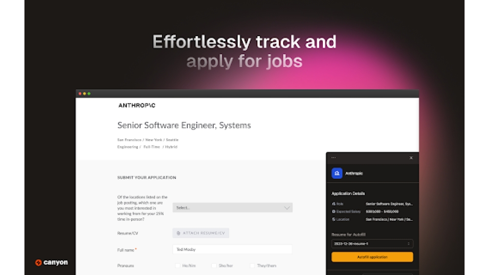 Canyon - Chrome Extension