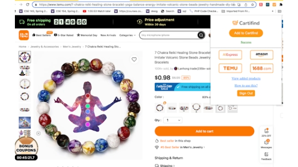 Cartifind - Chrome Extension