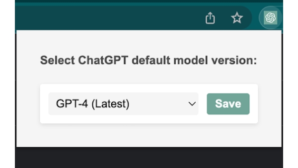 Change the default GPT model version of ChatGPT - Chrome Extension