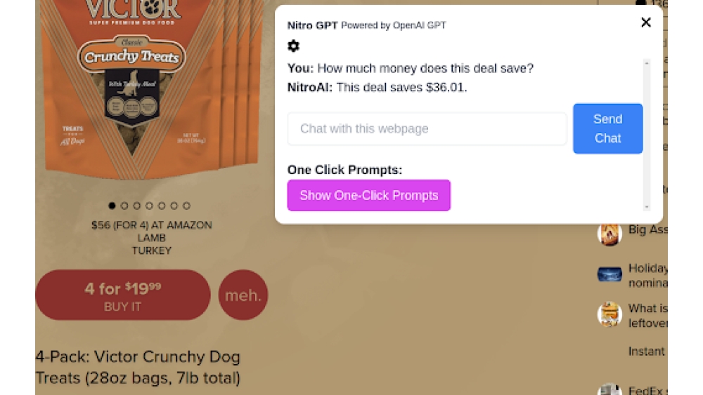 Chat with any webpage, powered by OpenAI GPT - Chrome Extension