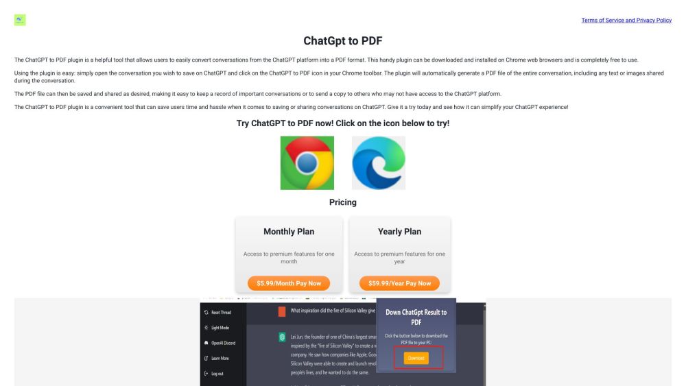 ChatGpt2Pdf