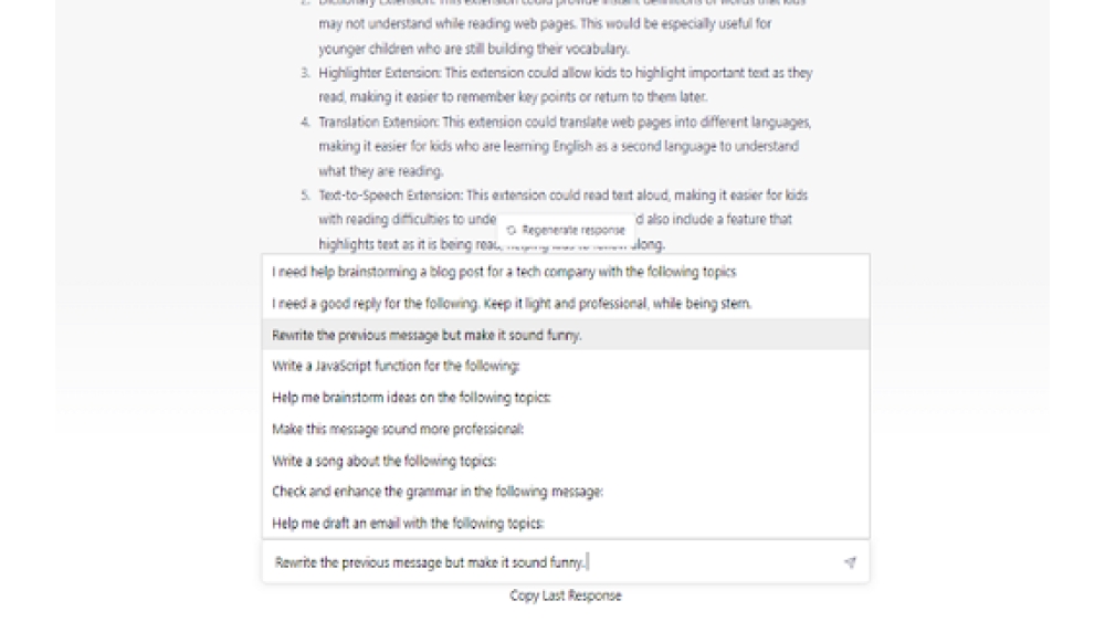 ChatGPT Assistant - Autocomplete Prompts - Chrome Extension