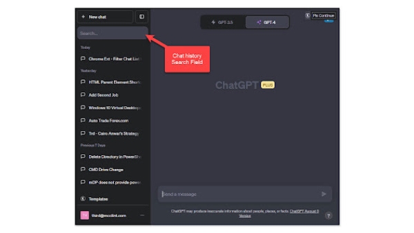 ChatGPT Chat History Search & Filter - Chrome Extension