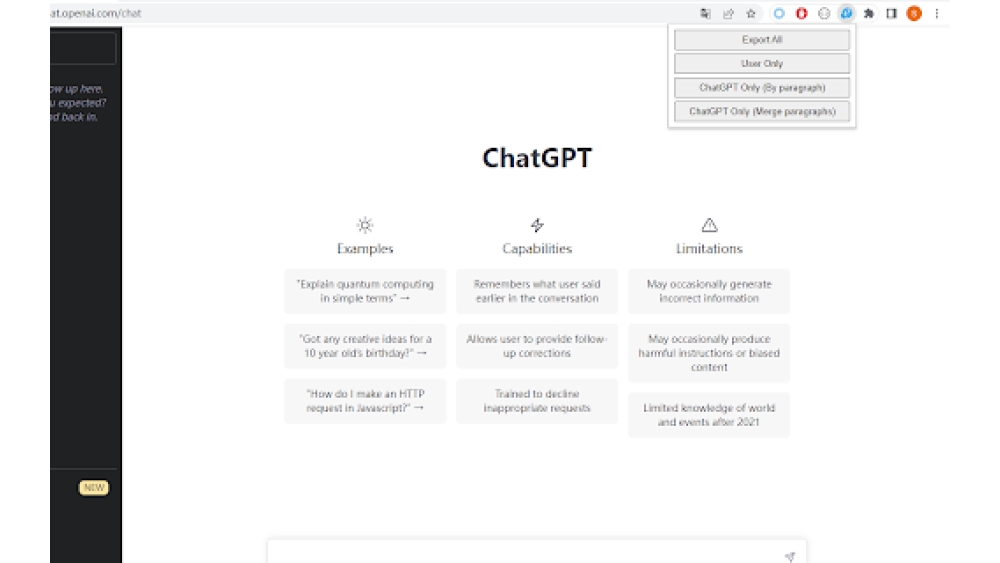 ChatGPT Content Extractor - Chrome Extension