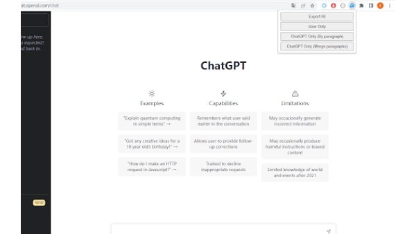 ChatGPT Content Extractor - Chrome Extension