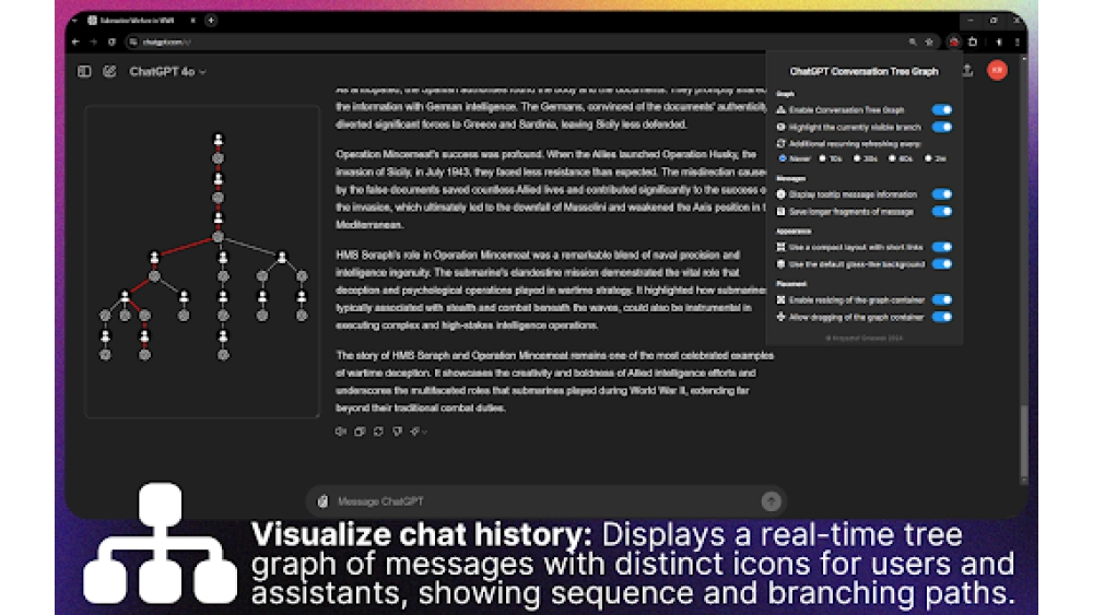 ChatGPT Conversation Tree Extension - Chrome Extension