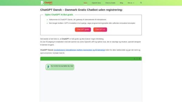 ChatGPT Dansk