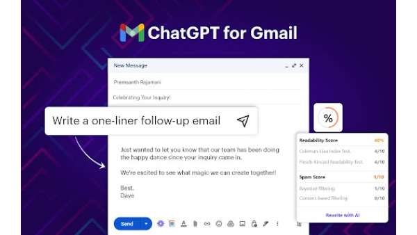 ChatGPT for Gmail - Chrome Extension