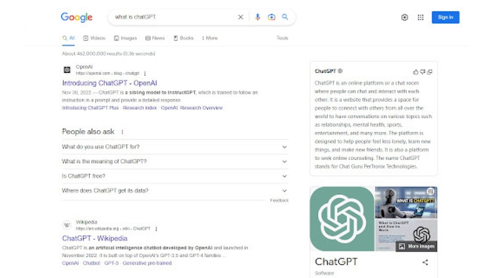 ChatGPT for Search - Chrome Extension