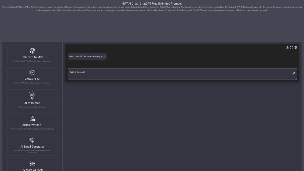 ChatGPT Free GPT AI Chat