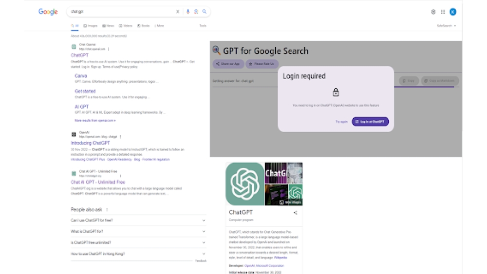 ChatGPT Google Search Extension - Chrome Extension